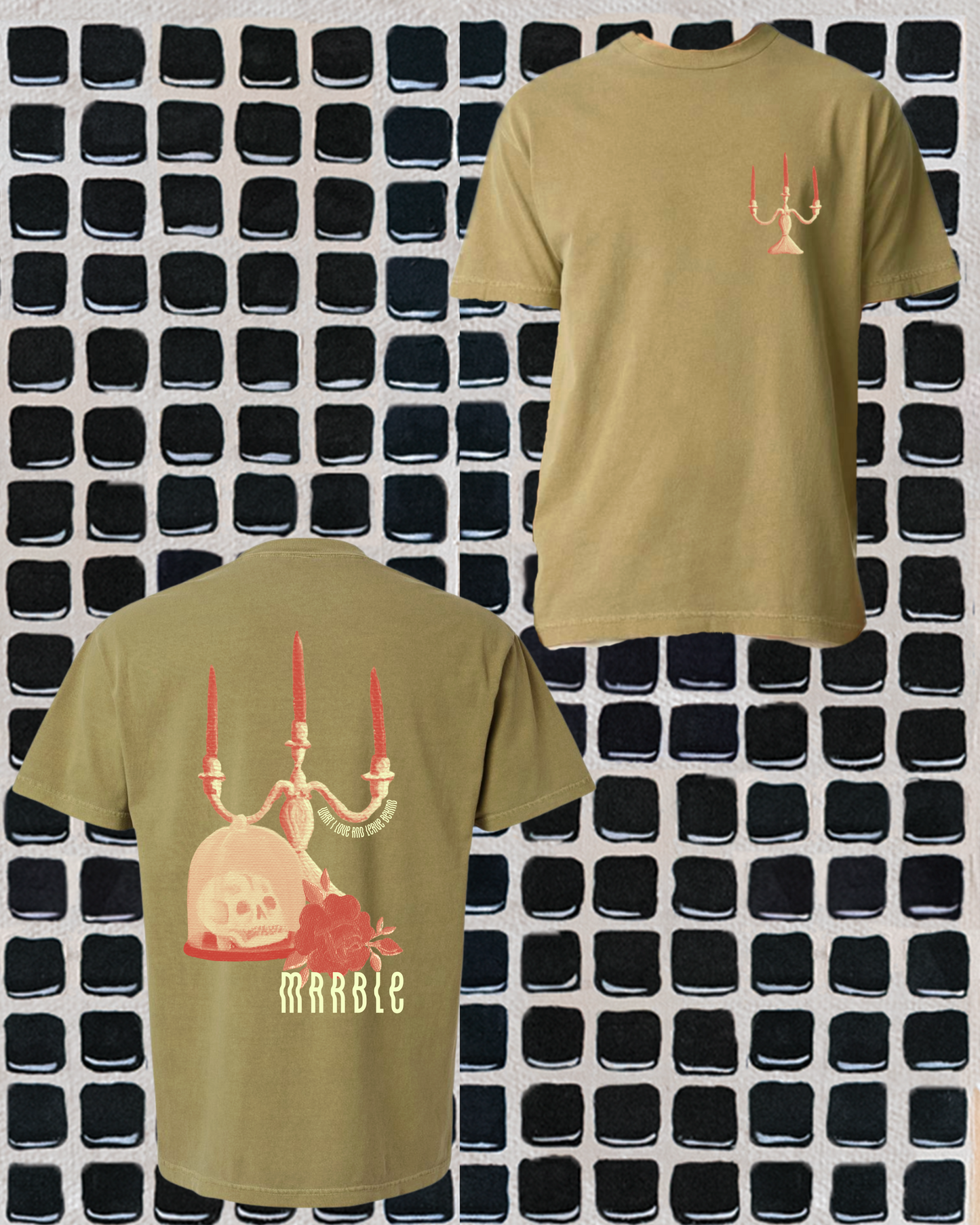 Candelabra Tee Faded Army
